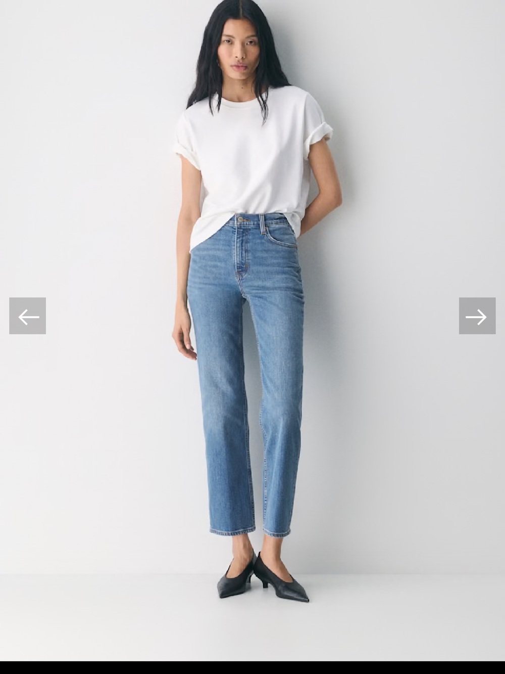 Denim Forum High Rise Arlo Straight Jean